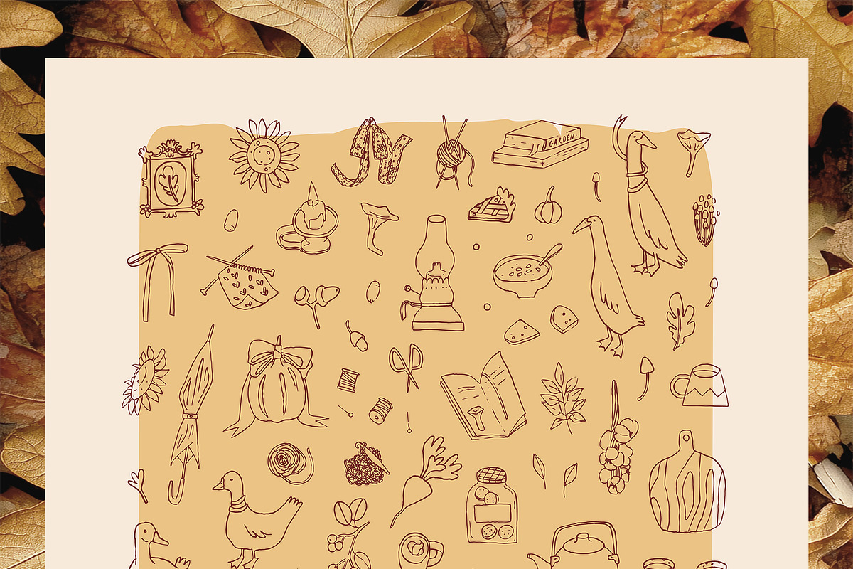 Cottagecore Autumn Club clipart set, a Seasonal Illustration by Cute Atelier (Photo 2 of 12)