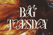 Big Tuesday Bubble Letters, a Font by Drawn By Arianna (Thumbnail 1 of 3)