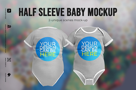 Half Sleeve Baby Mockup