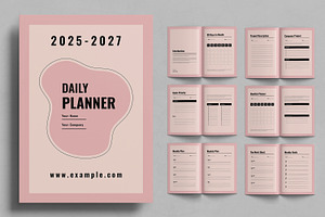 Daily Planner Template, a Stationery Template by ContestDesign