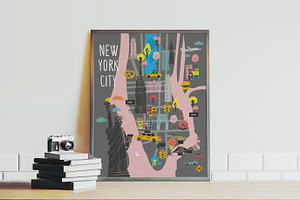 New York Symbols & Maps