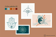 Abstract linear Yoga&vector mandala, a Healthcare Illustration by Tatyana_Zenartist (Thumbnail 8 of 12)