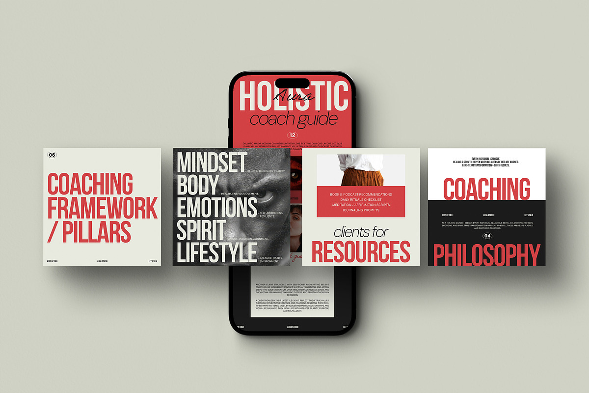 Aura Holistic Coach Template preview 2