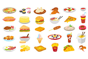 Hand drawn food. Crayon drawing, a Food Illustration by Valerie Bodnar
