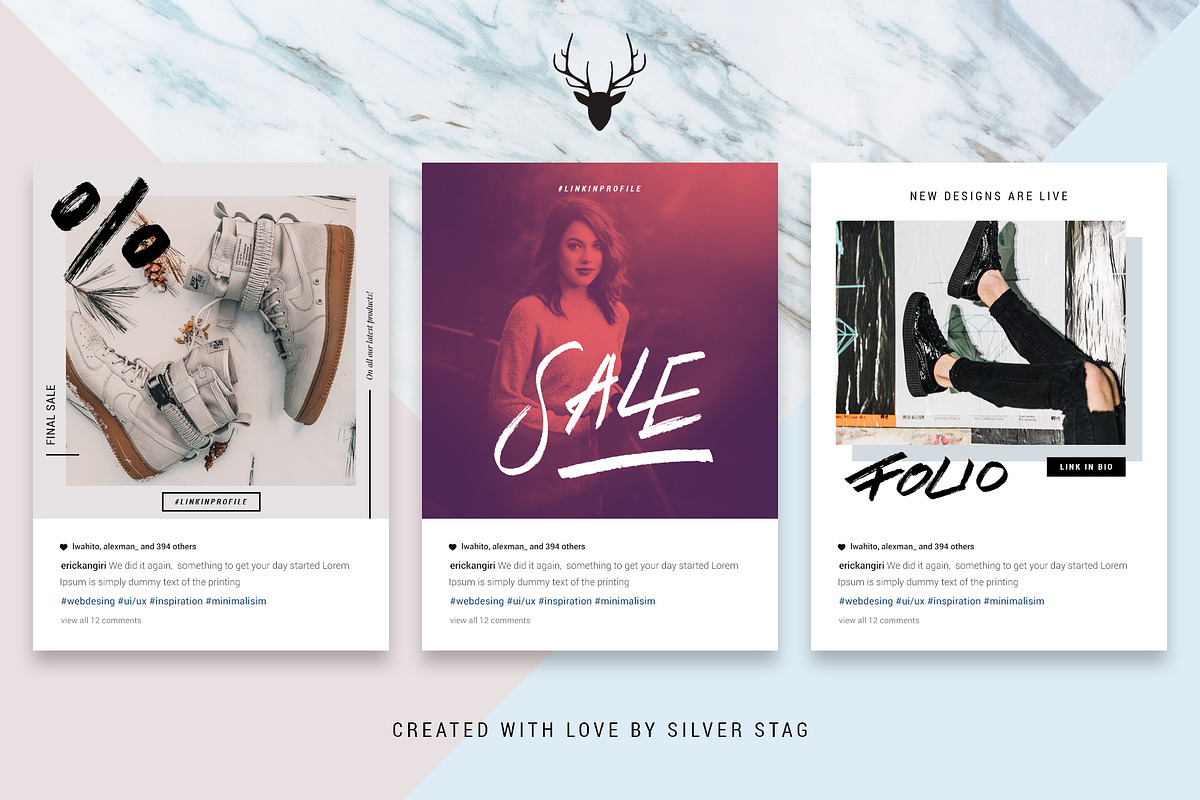 ANIMATED Hand-Drawn Instagram Posts, a Social Media Template by SilverStag Type Foundry (Photo 11 of 14)