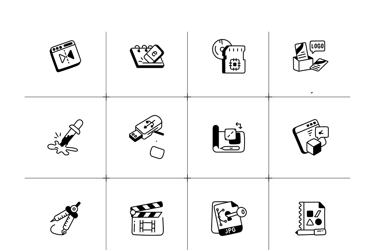 Graphic Design Icon Set, an Outline Icon by Vectors Market (Photo 7 of 8)