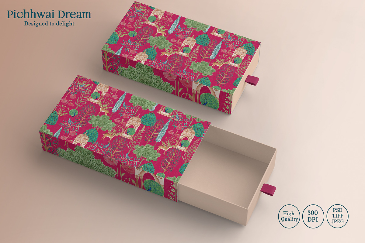 Pichhwai Dream Prints & Patterns, a Pattern Graphic by GND ART STUDIO (Photo 5 of 8)