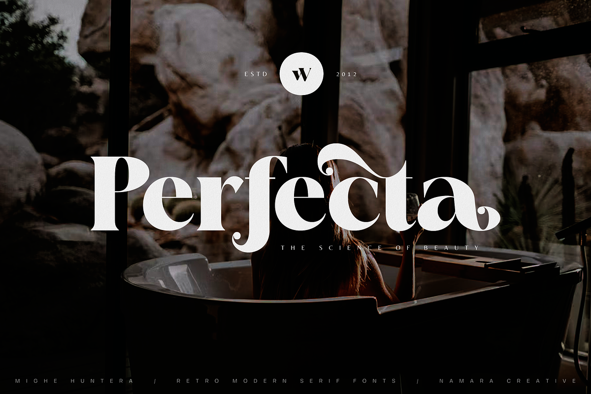 Mighe Huntera - Retro Modern Serif, a Serif Font by Namara Creative Studio (Photo 10 of 14)