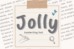 Jolly Handwriting Font