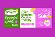 Spring Sale Banner, a Social Media Template by graphicook (Thumbnail 3 of 4)