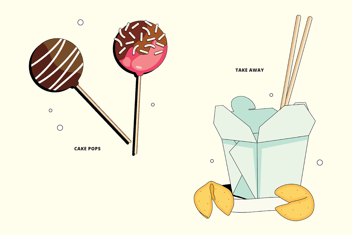 Fast Food Vector Illustration, a Food Illustration by TheFoodAtlas (Photo 14 of 16)