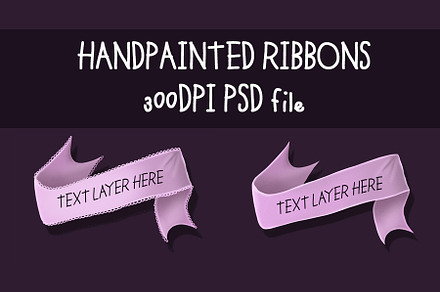 Handpainted ribbons