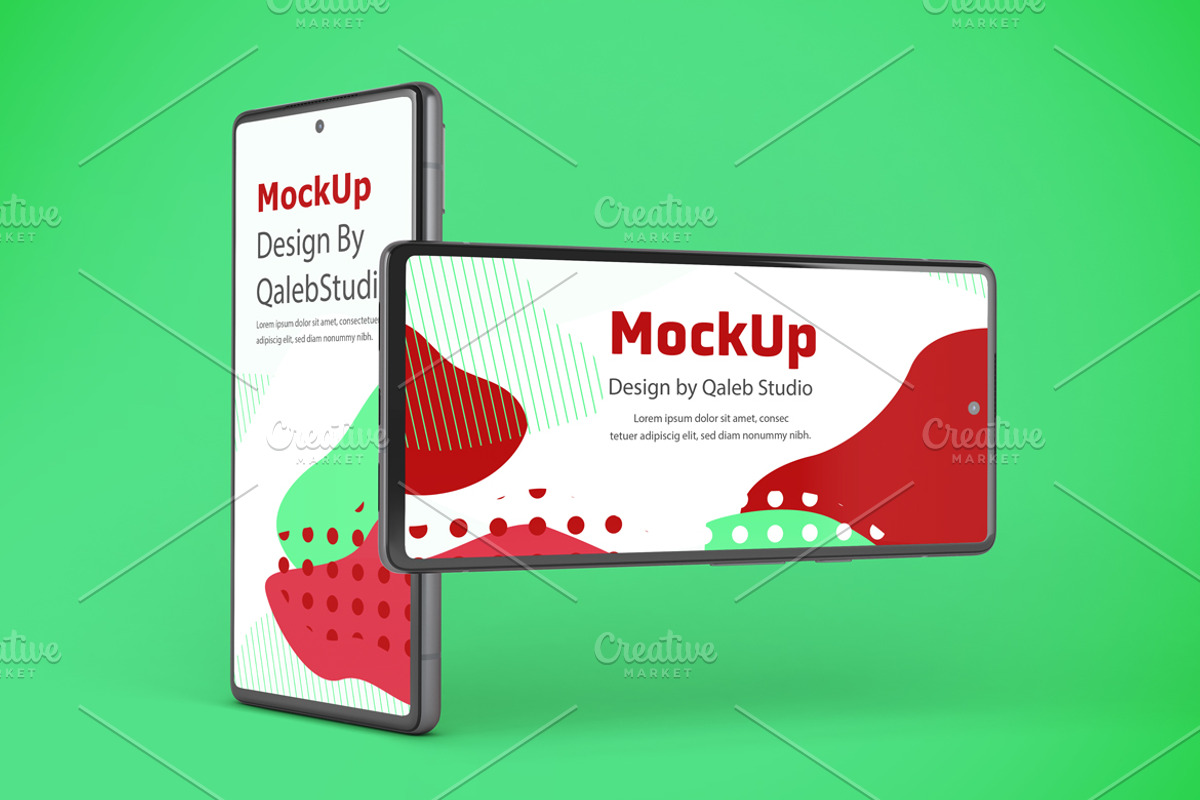 Pixel 6 Mockup, an Android Mockup by Qaleb Studio (Photo 8 of 13)