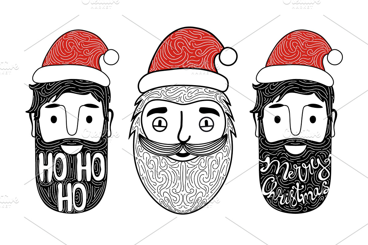 Big bearded set, an Animal Illustration by JULYMILKS (Photo 4 of 5)