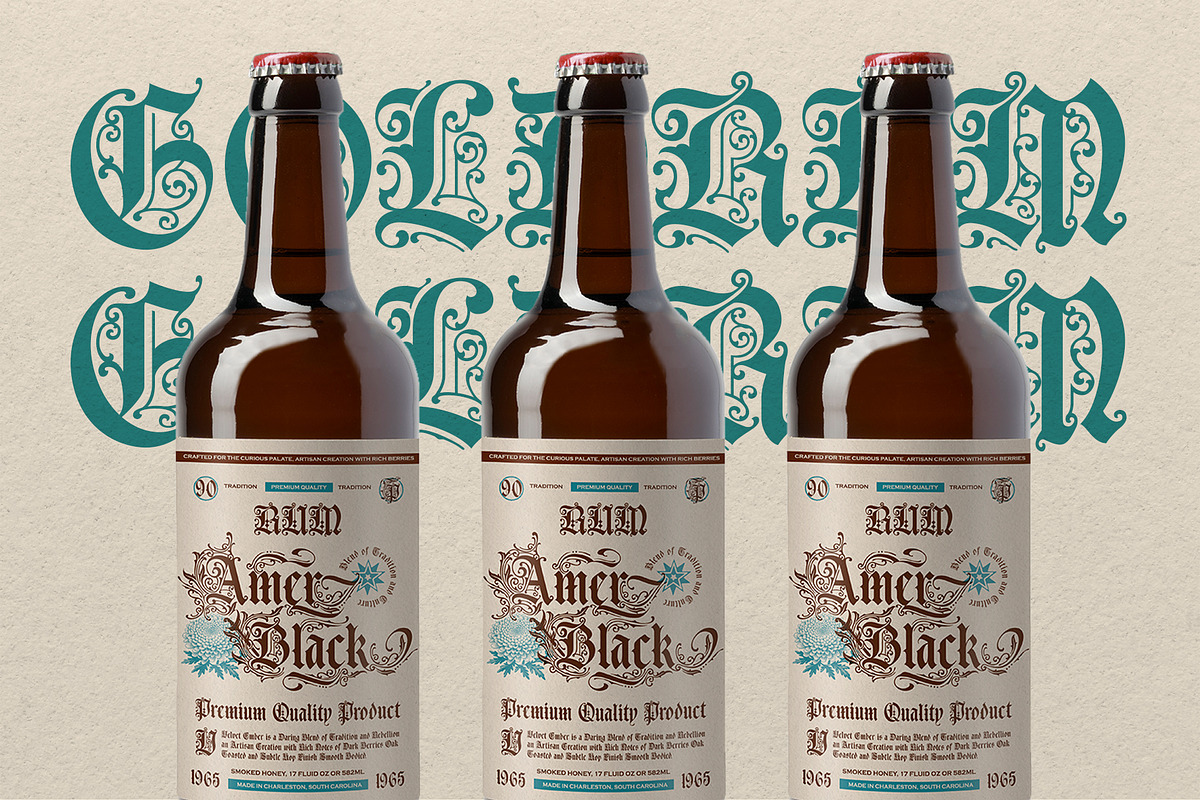 Piston Black Typeface, a Blackletter Font by alit design (Photo 12 of 19)