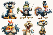 Whimsical Animals Clipart Bundle, an Animal Illustration by BusyDaydesign (Thumbnail 4 of 9)