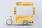 Food Cart Kiosk With Wheels Mock-Up, an Advertising Mockup by DesignRushMarket (Thumbnail 3 of 6)