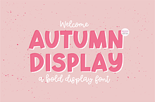 AUTUMN DISPLAY Bold Font