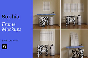 Artwork frame Photo Mockup Bundle, a Print Template by Bonumo