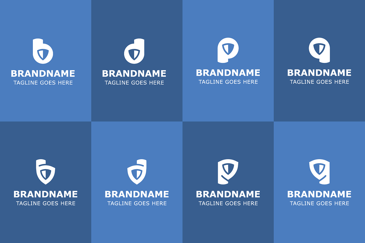 Letter B D P Q Shield Modern Logo, a Branding & Logo Template by Pray Art Design Studio (Photo 2 of 2)
