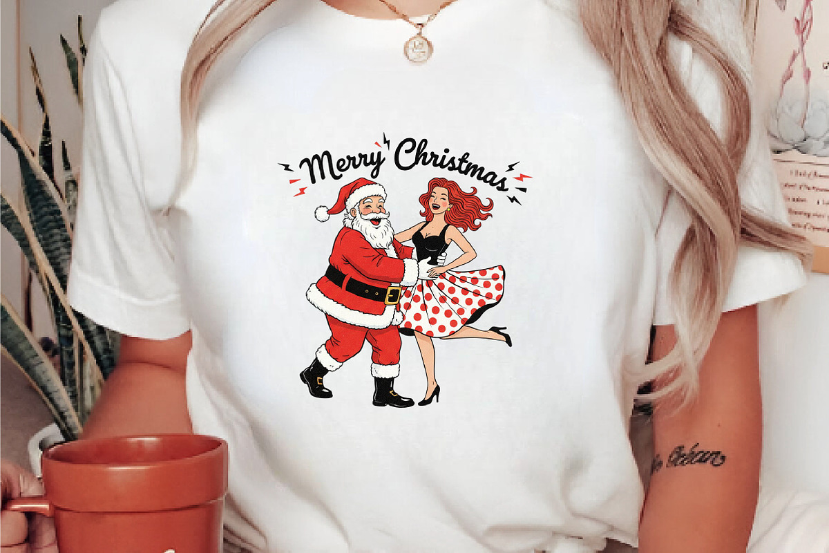 Merry Christmas Dancing Santa PNG, an Illustration by DreamArtGraphic (Photo 3 of 5)