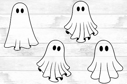 Ghost SVG PNG, Ghost Halloween Svg., an Object Graphic by Doodle Cloud Studio
