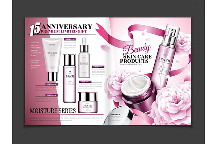 Cosmetic magazine template, a Magazine Template by TotallypicRF
