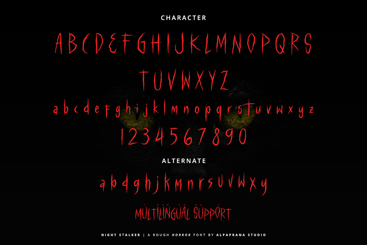 Night Stalker - Rough Font, a Script Font by Alpaprana (Photo 11 of 12)