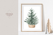 Christmas watercolor decor clipart, an Animal Illustration by Colibri Watercolor (Thumbnail 4 of 13)