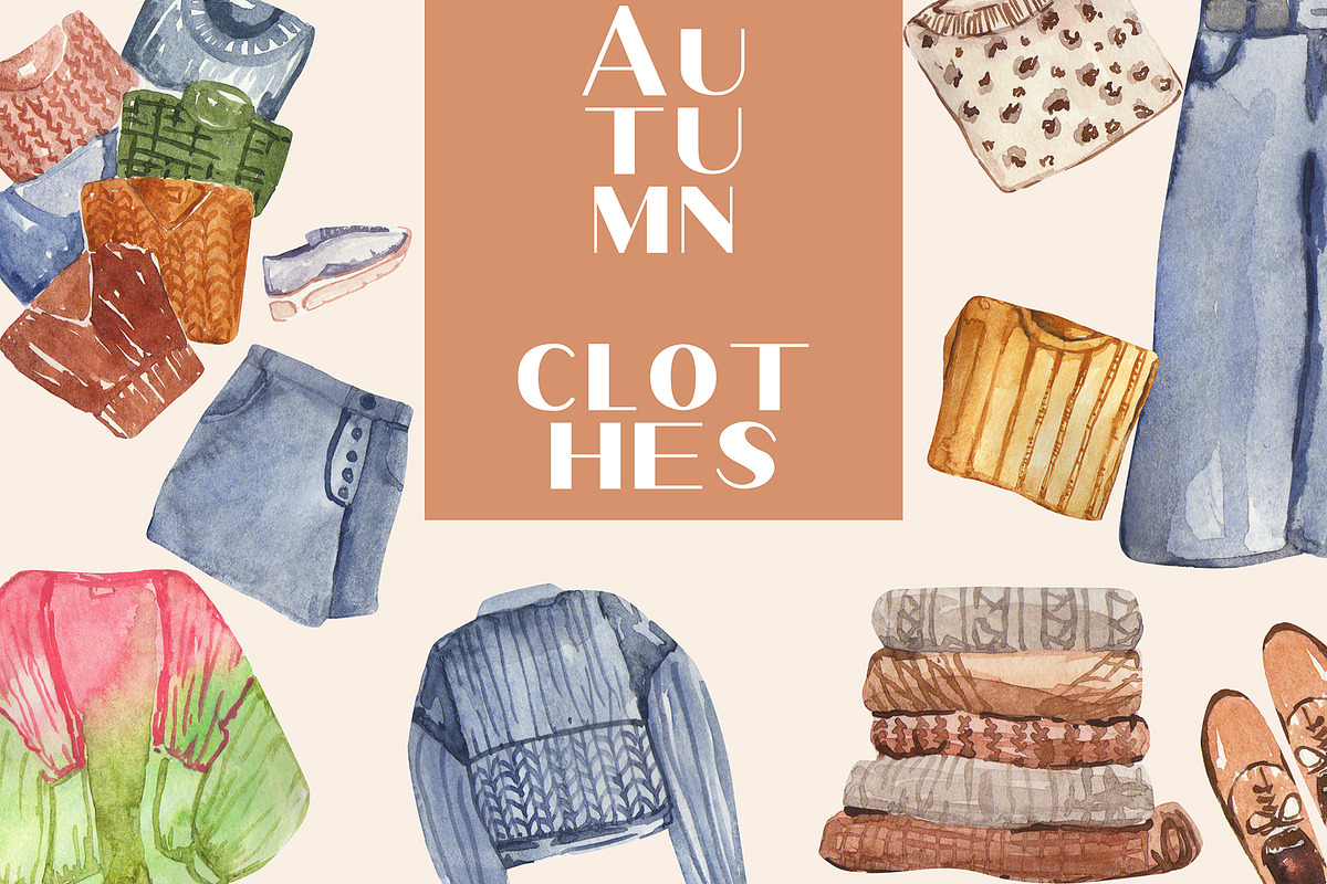 AUTUMN SEASON watercolor collection, a Seasonal Illustration by Julia Bogdan (Photo 5 of 11)