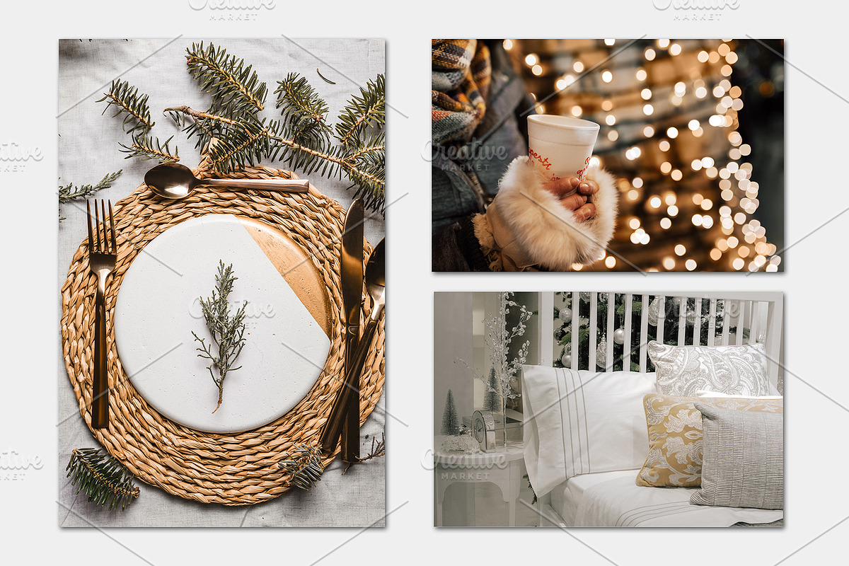Christmas photo bundle - Beige tones, a Marketing Template by JAY MID IMAGE (Photo 5 of 15)