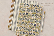 Vintage Blue Cottage Floral Patterns, a Pattern Graphic by Eclectic Anthology (Thumbnail 13 of 16)