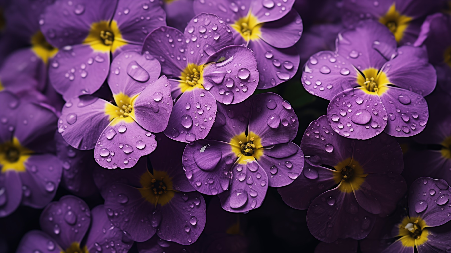 Violet flowers pattern background, a Nature Photo by Textures & Backgrounds