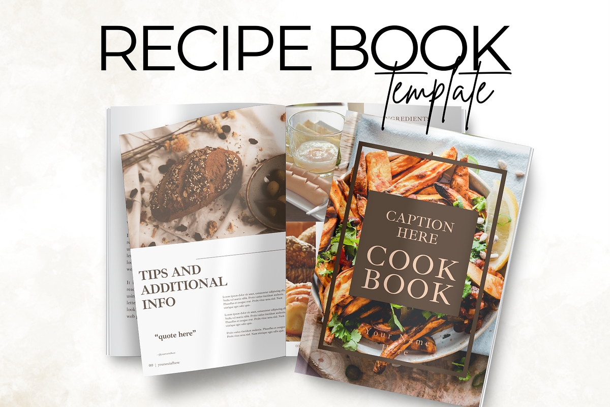Aesthetic Cookbook Canva Template, a Magazine Template by Digital By Nikoleta (Photo 6 of 9)