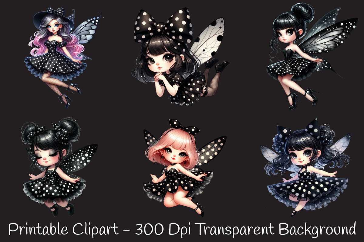 Cute pin up black fairy, an Illustration by RobertsArt (Photo 3 of 7)