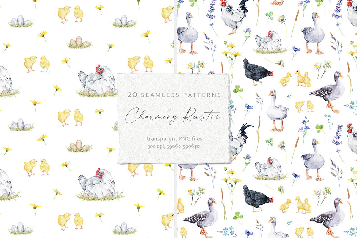 20 Seamless Patterns Collection, a Pattern Graphic by Eva Katerina (Photo 9 of 14)