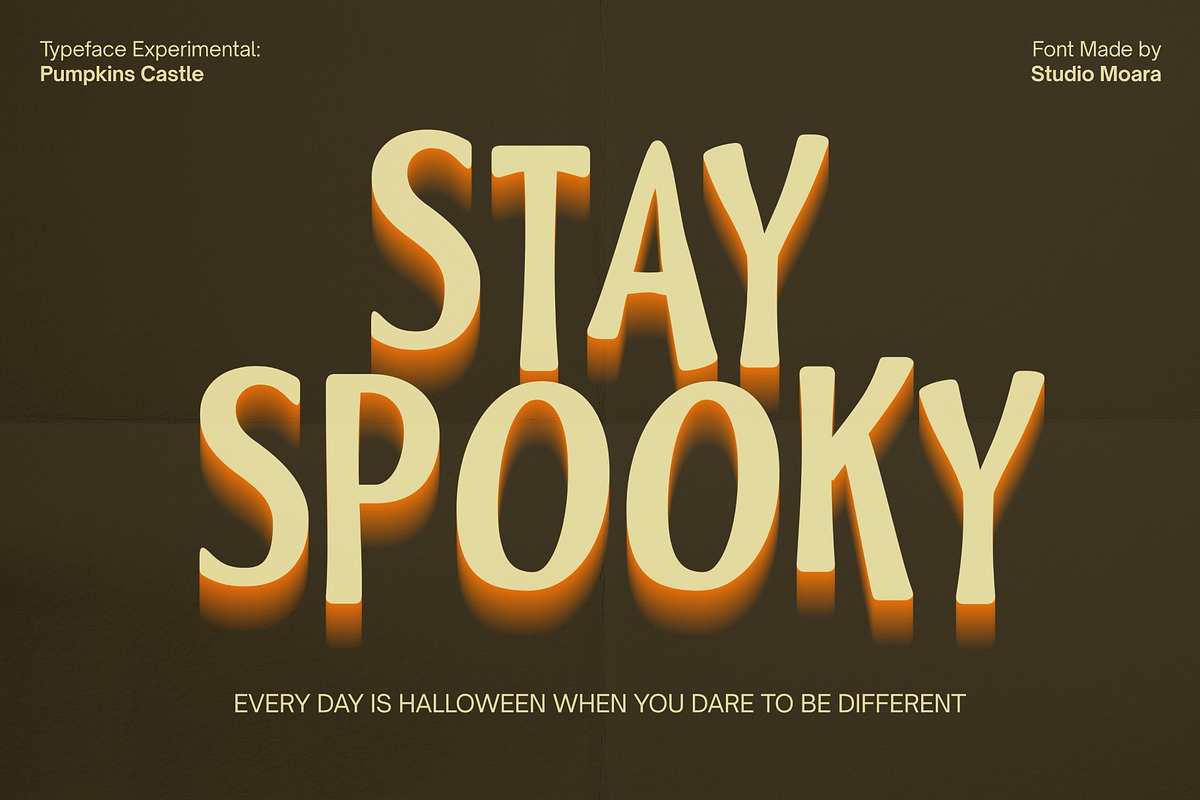 Pumpkin Castle - Display Font, a Font by Studio Moara (Photo 2 of 8)