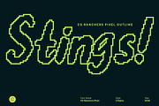 CS Ranchers Pixel, a Sans Serif Font by Craft Supply Co. (Thumbnail 4 of 8)