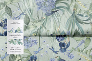 Mint Floral Luxury Paper Pack, a Pattern Graphic by paper aesthetic (Thumbnail 5 of 7)