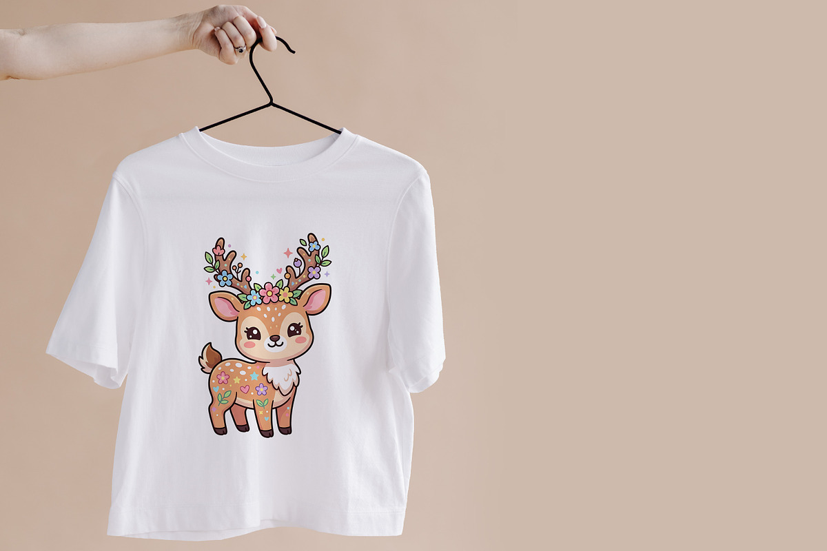 Cute Deer Clipart, an Animal Illustration by Forhadx5 (Photo 6 of 9)
