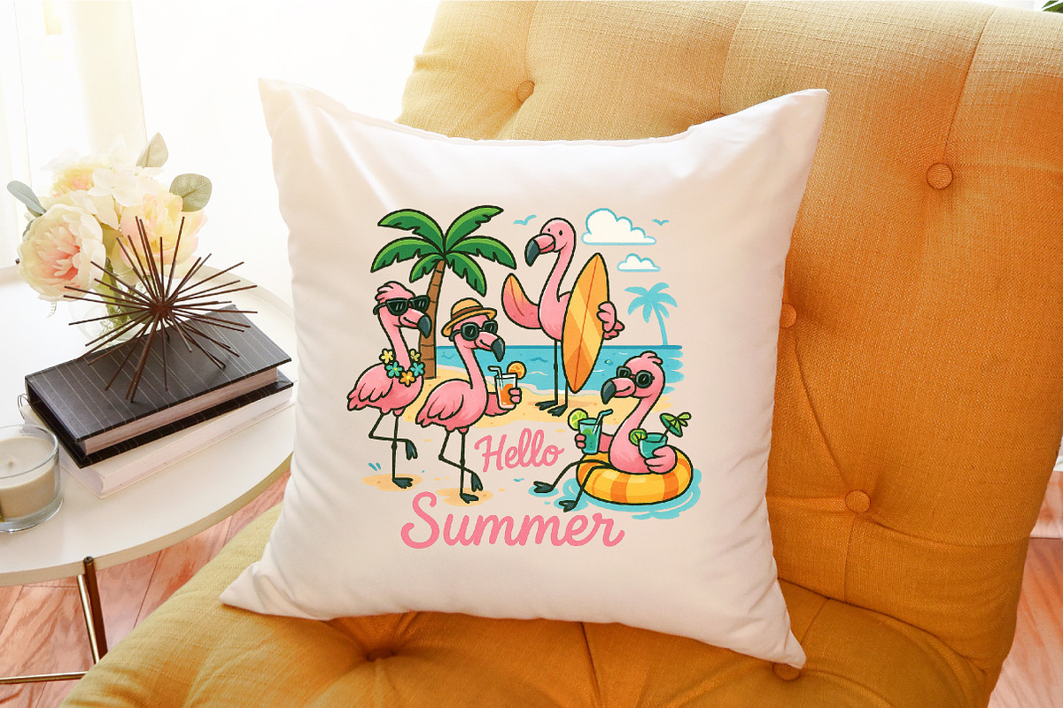 Flamingo Summer Png Sublimation Desi, an Illustration by Sublimation Artist (Photo 9 of 9)