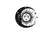 Sun Moon Celestial Mandala Bundle, an Illustration by Gaye Art (Thumbnail 24 of 31)