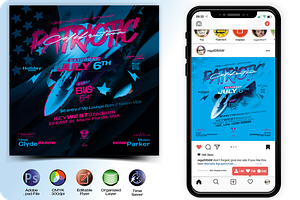 Memorial Day Event Flyer, a Flyer Template by regalDRAW