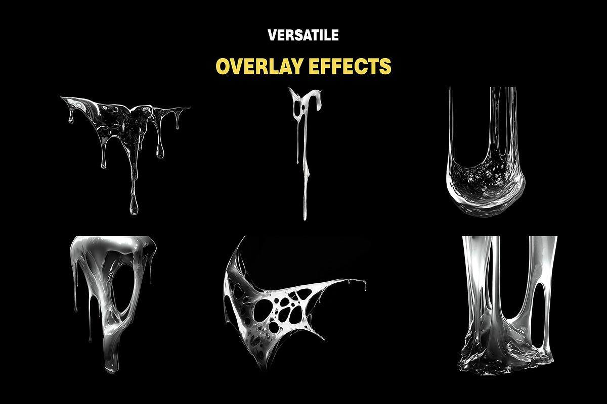 100+ Dripping Slime Overlay Effects, an Object Graphic by Mikel Blazgad (Photo 2 of 10)