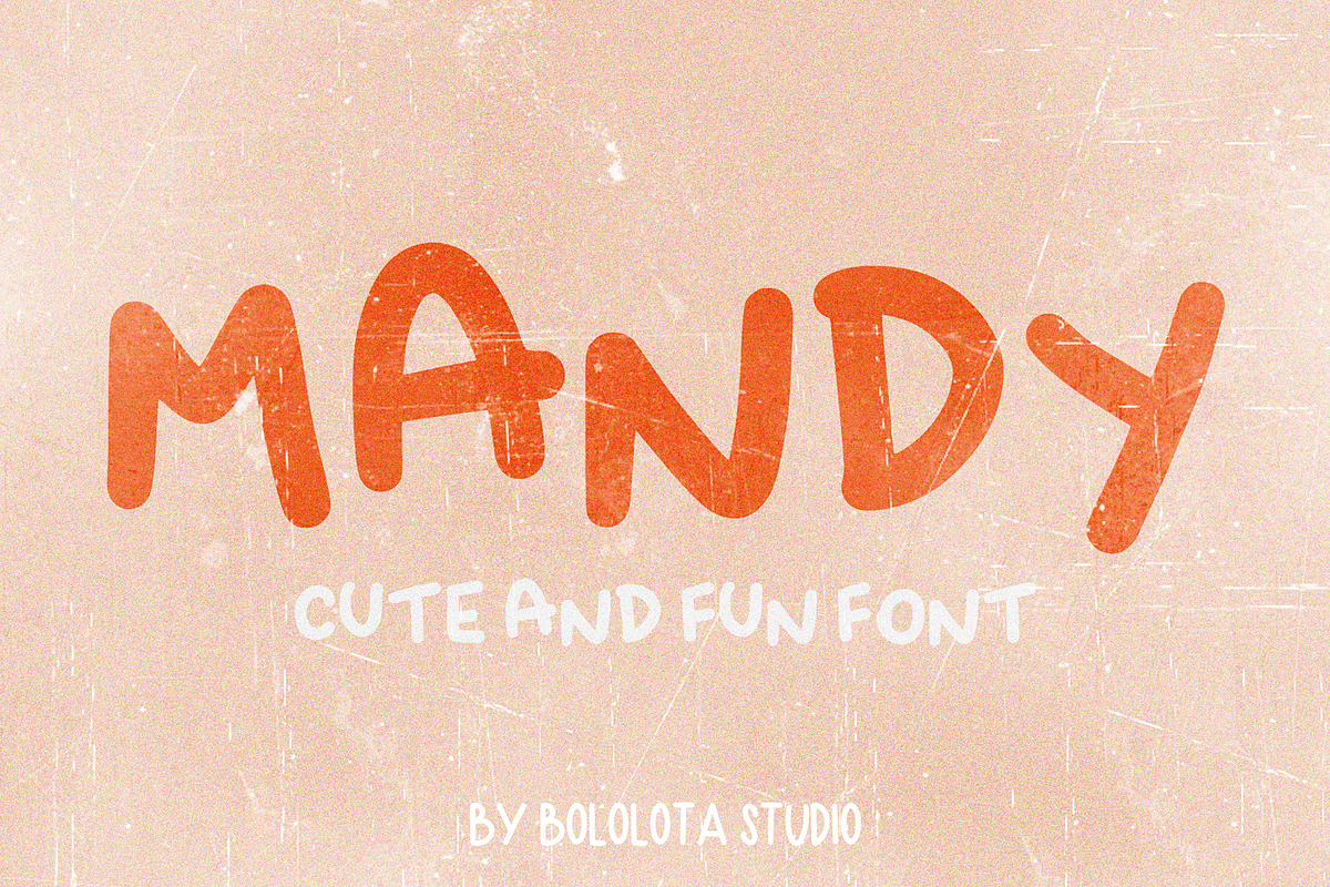 Mandy Cute & Fun font, a Handwritten Font by Bololota Studio (Photo 1 of 3)