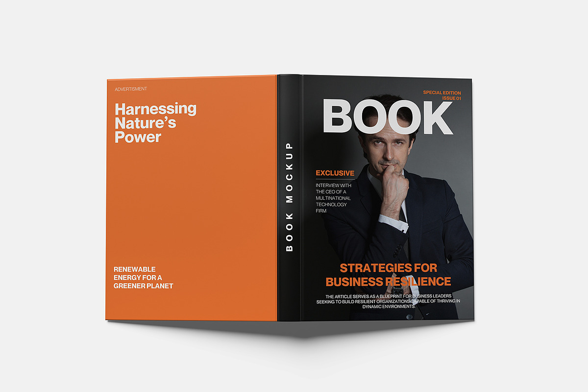 High Quality Book Mockup, a Books & Magazine Mockup by seramoe (Photo 2 of 5)