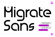 CS Migrate – Modern Display Font, a Sans Serif Font by Craft Supply Co. (Thumbnail 1 of 8)