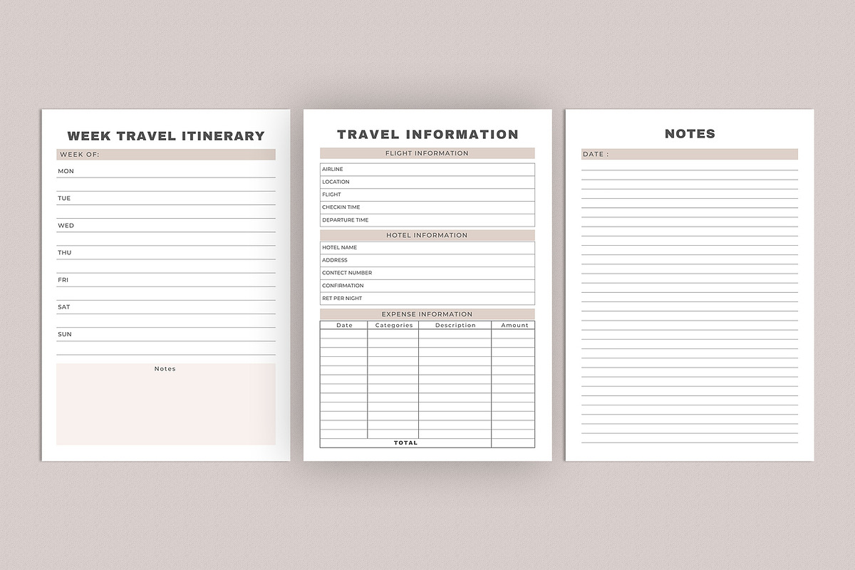 Ultimate Planner Bundle Pack, a Stationery Template by Amit Debnath