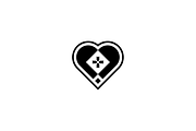 Minimalist Love Medical Logo, a Branding & Logo Template by Luxury Logos (Thumbnail 3 of 4)
