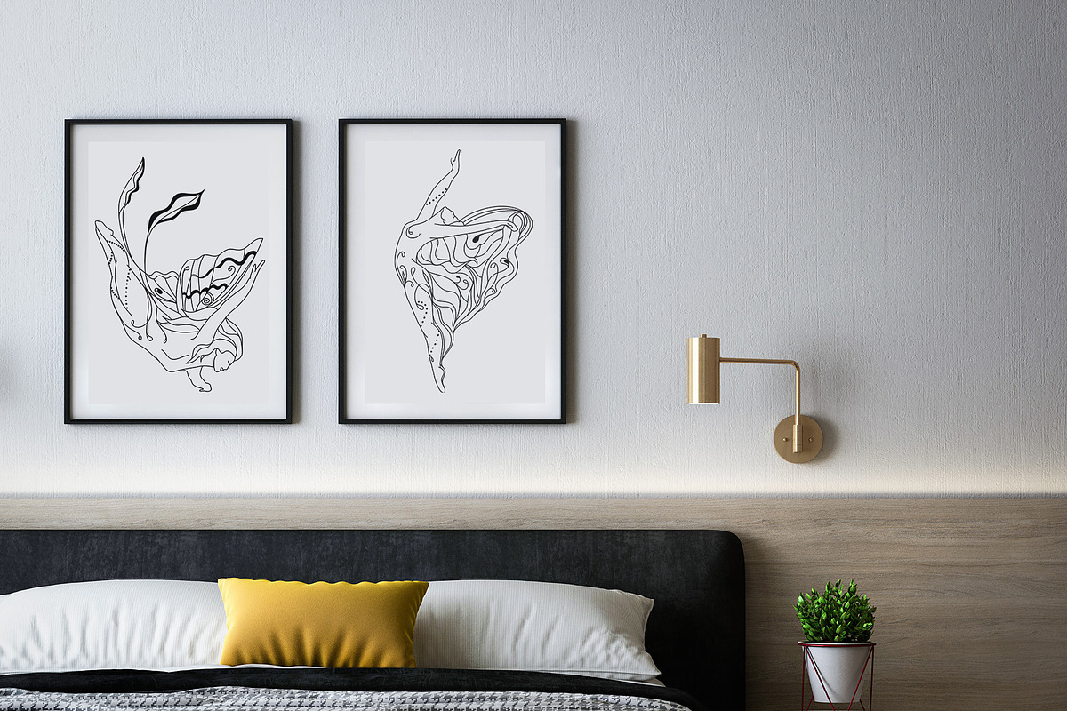 NIGHT MAGIC butterflies women flora, an Animal Illustration by ArtOLB (Photo 7 of 14)